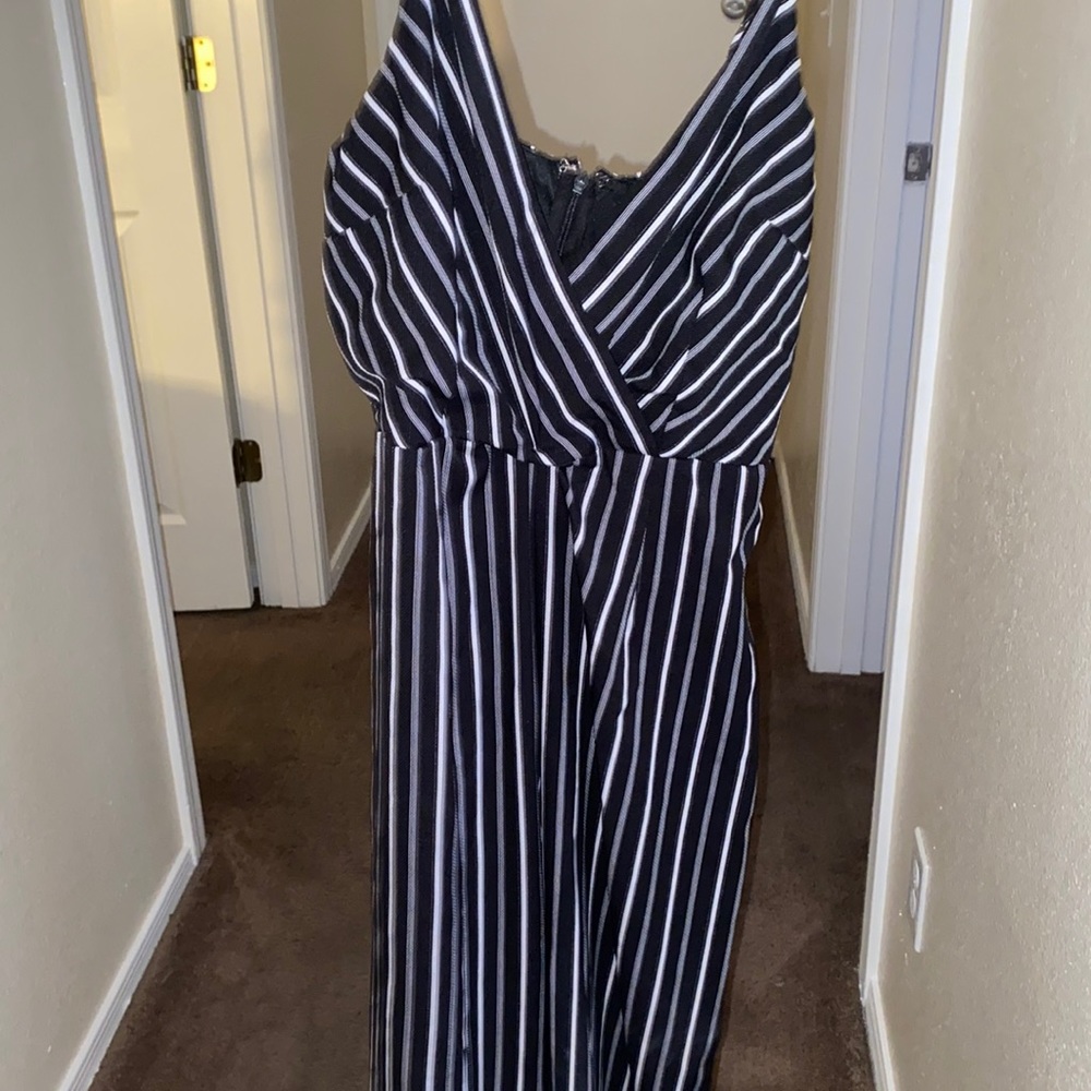 Striped pantsuit